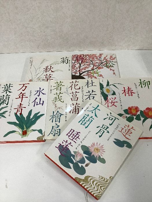 伝統花材いけばな作品集 シリーズ日本の花 第1巻～6巻セット