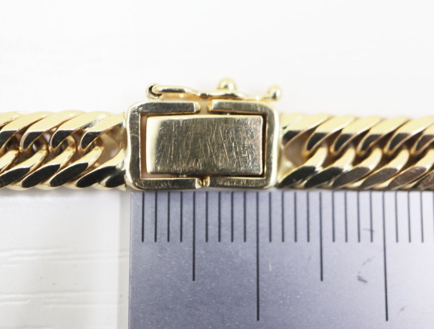 K 18 キヘイ 喜平 ブレスレット 8面トリプル 20.5 g 8メントリプル 18金 イエローゴールド 750 YG ジュエリー