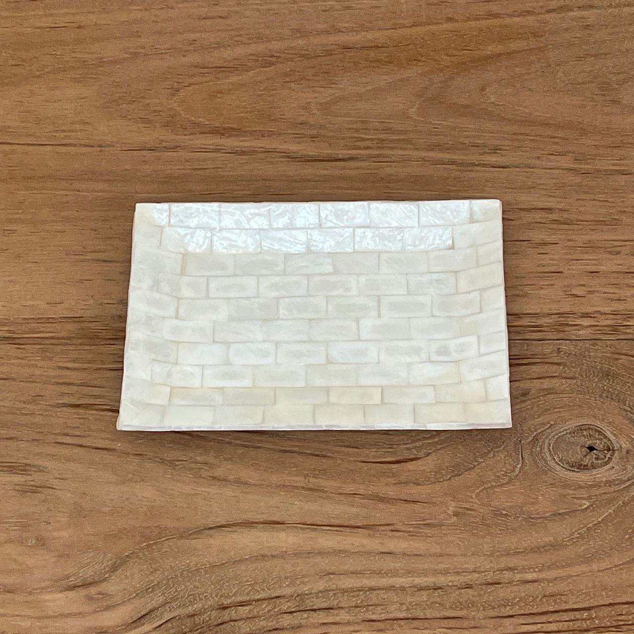 シェルトレイ 18cmX12cm ホワイト キャッシュトレイ 釣り銭トレイ 