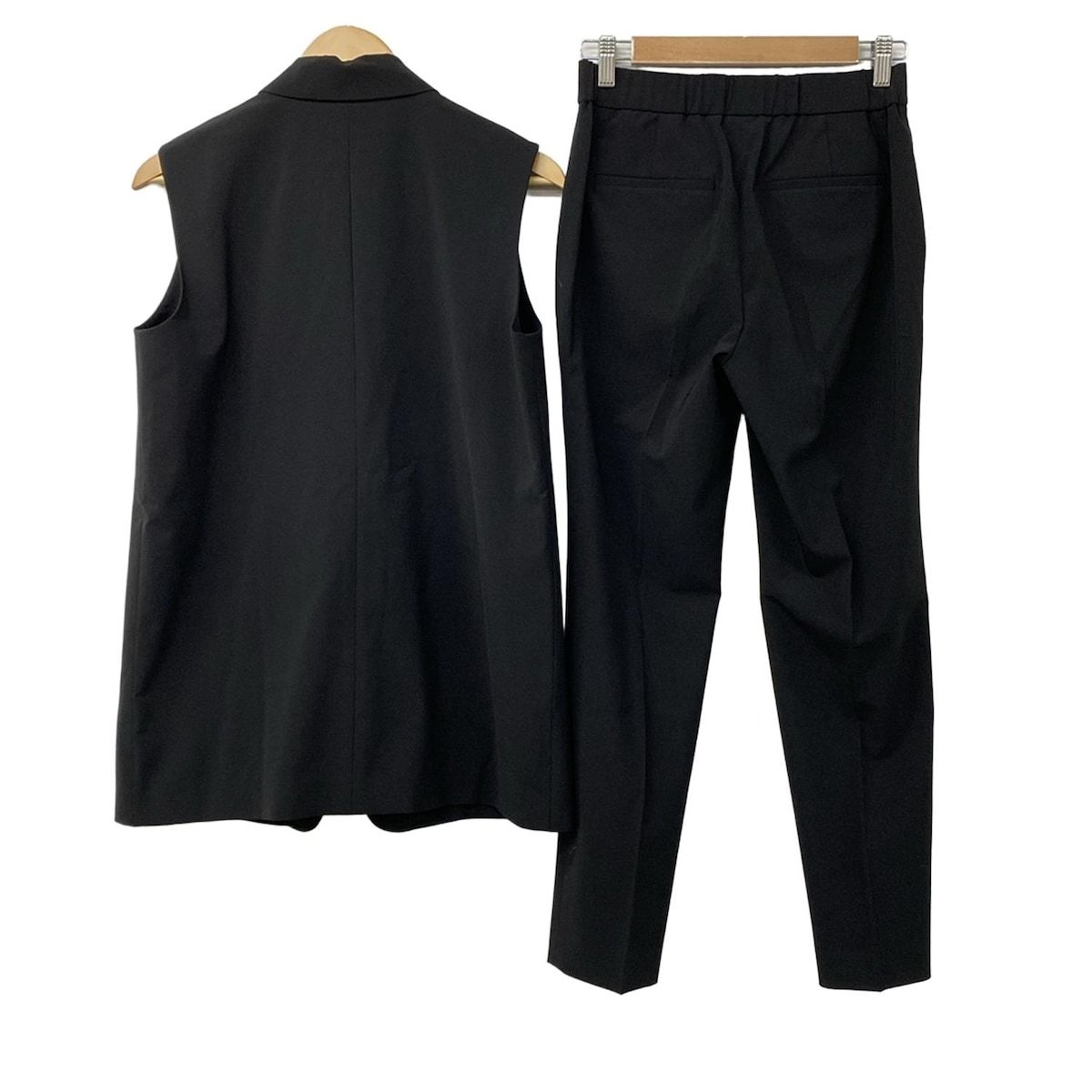 セオリーリュクス　パンツスーツセットアップ　黒　ストライプ　38/36 セオリー セットアップ EXECUTIVE テーラード パンツ グレー 40