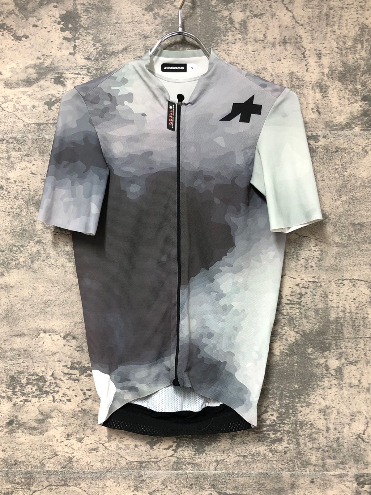 JO 804 アソス ASSOS INTERSTELLAR EQUIPE RS JERSEY TARGA space silver 半袖 サイクルジャージ 白 グレー S