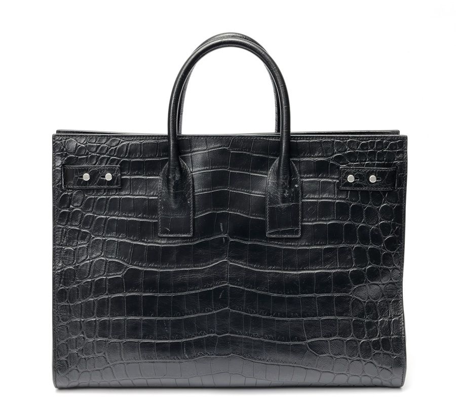 ビジネスバッグ クロコ 黒 サンローラン saint laurent ブラック 極美品】サンローラン ビジネスバッグ 2way ミュージアム クロコ 黒 本