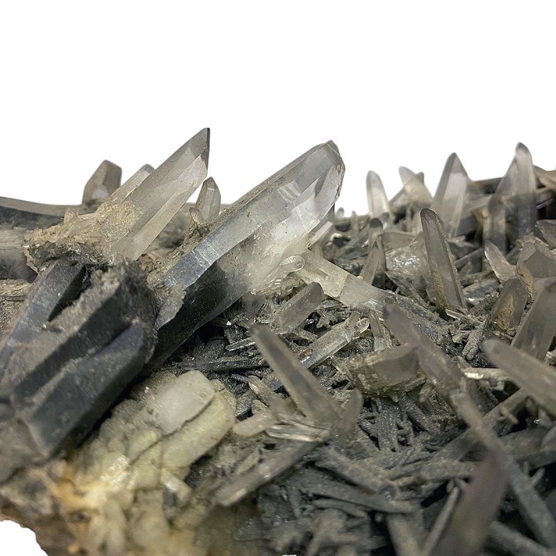 天然石 ガネーシュヒマール産 水晶クラスター クローライトINクォーツ（913） ガネーシュヒマール産 水晶クラスター クローライトINクォーツ（913