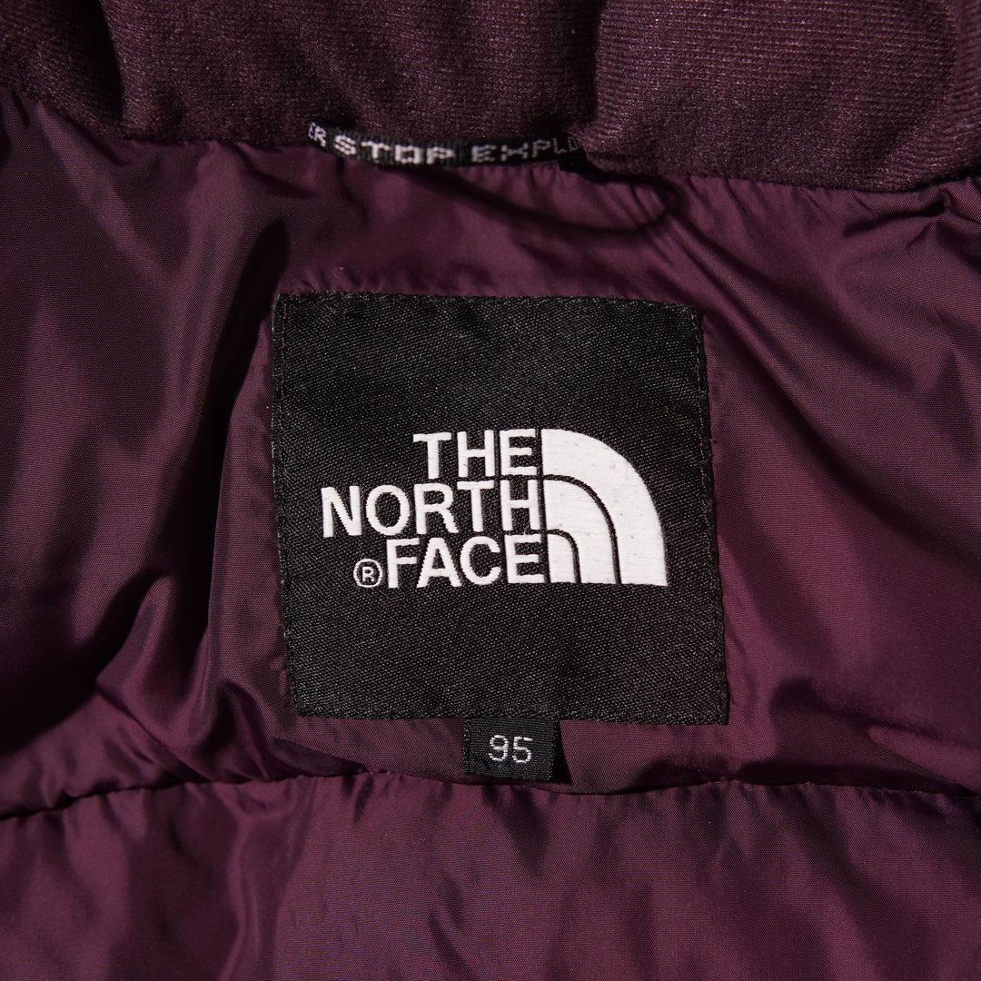 ノースフェイス THE NORTH FACE ダウンジャケット レディース XL メンズ M パープル 700フィル ユニセックス ロゴ刺繍 テック系 ストリート オーバーサイズ 古着 Y 092 高評価 柔らか素材