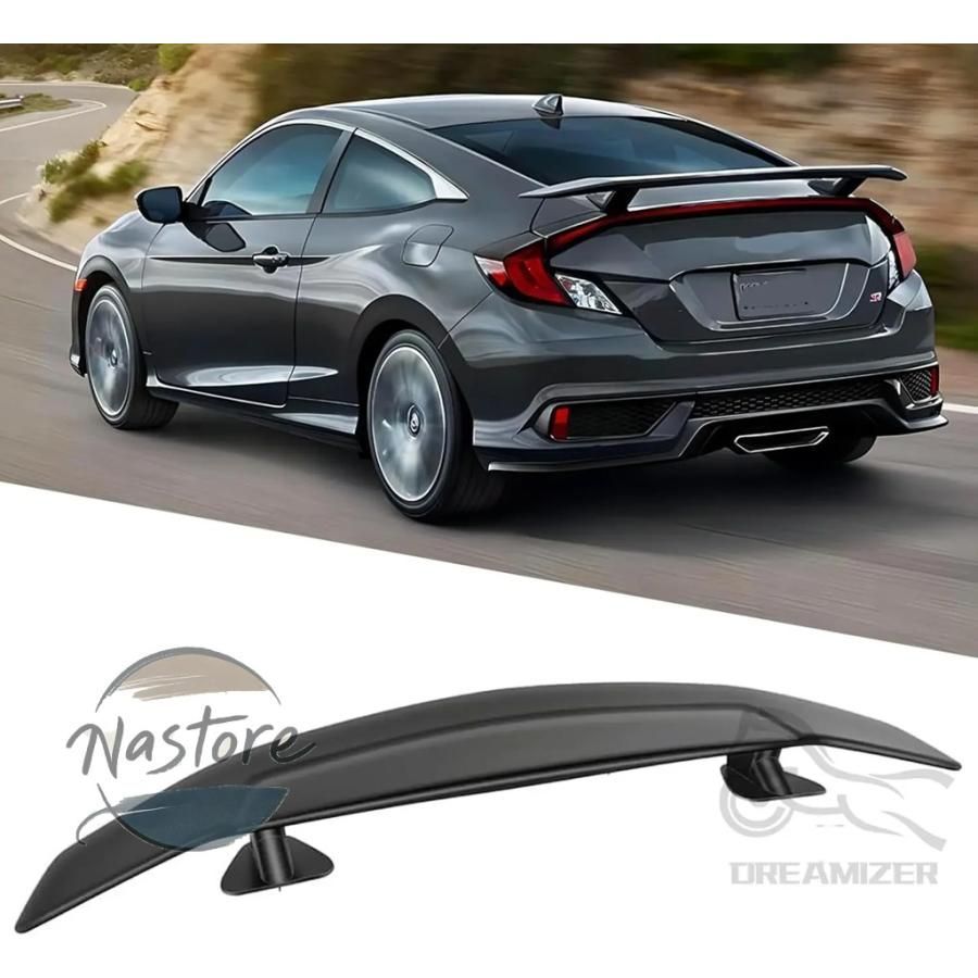 リア スポイラー 47 インチgt スタイルカーボンブラックルック汎用使 トランクリッド ウイング主にセダンクーペ 部品 カスタ