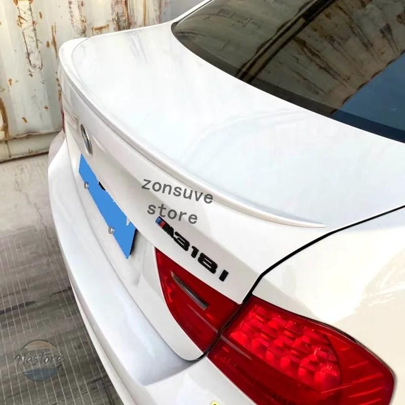 BMW e 90 リア キット スポイラー カスタム アクセサリー 3 シリーズ セダン 4 ドア 2005-2012 年 ウイングボディ ホワイト