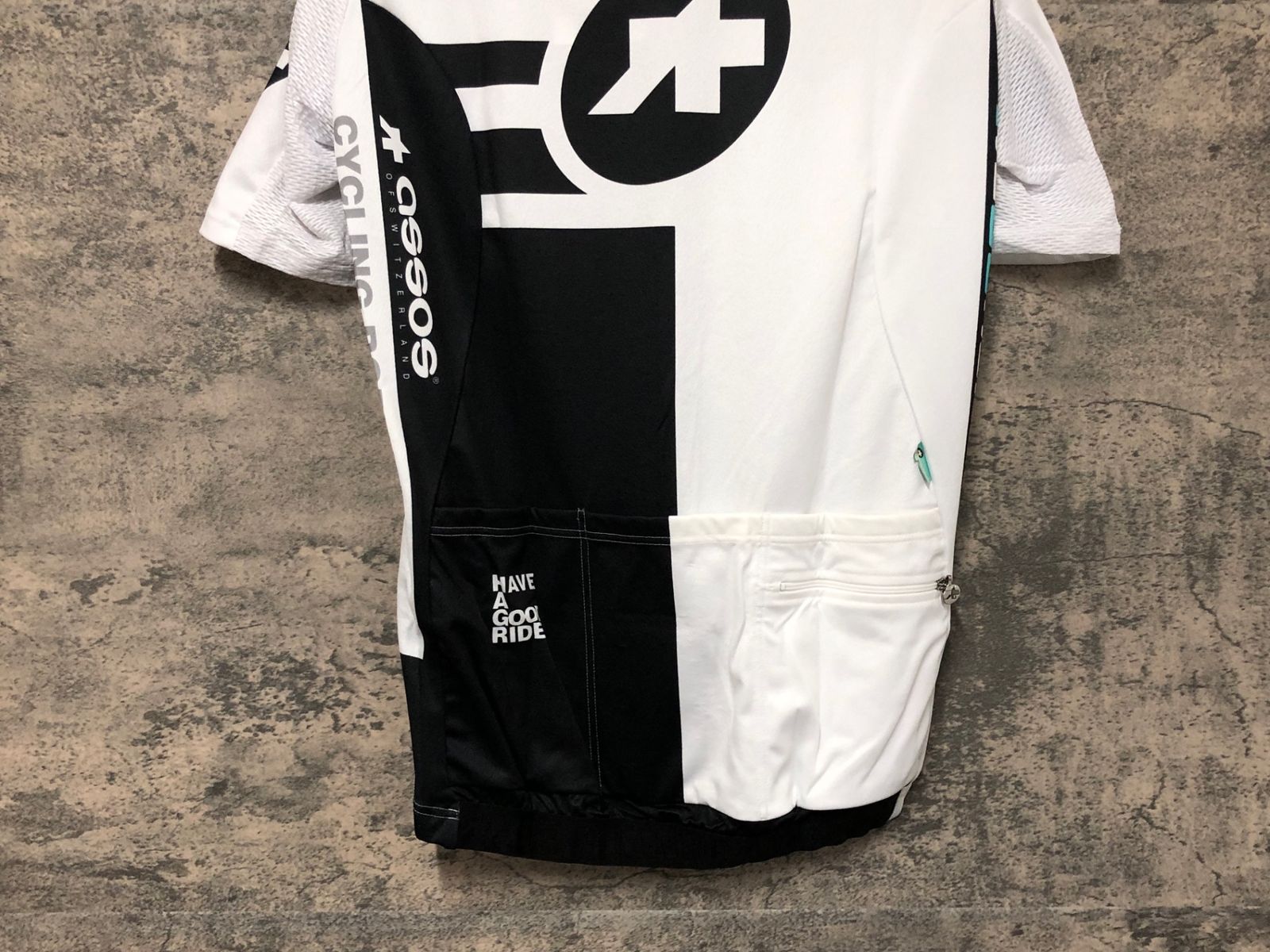 アソスassos ErlkoenigSS Jersey半袖サイクルジャージ白黒S アソス