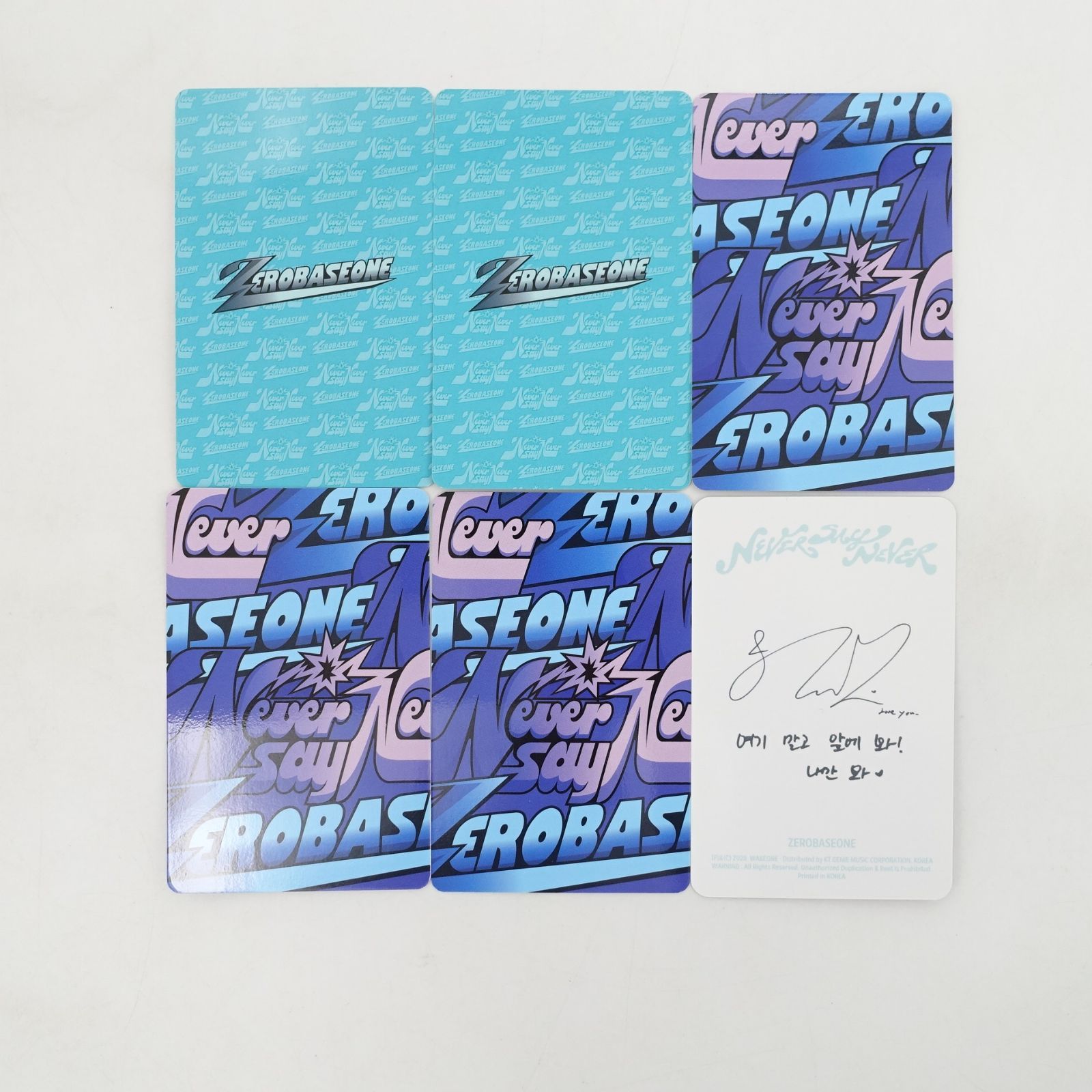 ZB1 NEVER SAY NEVER ラキドロ　トレカ　18種コンプ×3 ZB1 NEVER SAY NEVER ラキドロ トレカ 18種コンプ×3 ZB1 zerobaseone