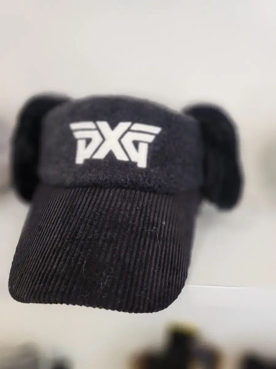 PXG コーデュロイ フライトキャップ サンキャップ ブラック