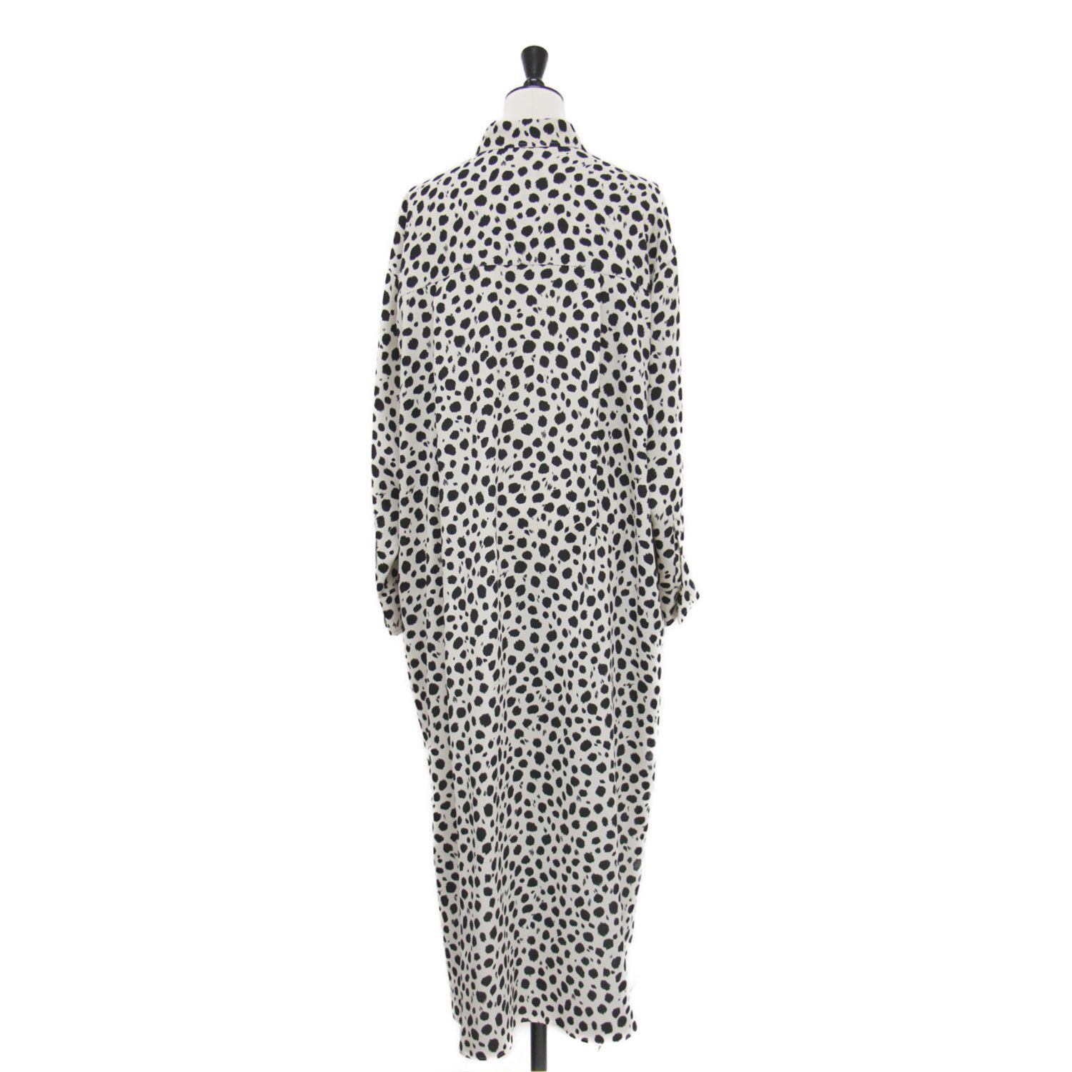 VERMEIL par iena ヴェルメイユ パー イエナ ワンピース ベージュ サイズ | レオパード プリント アムンゼン シャツ ロング丈 長袖 総柄 トップス ドレス 羽織り 日本製 レディース