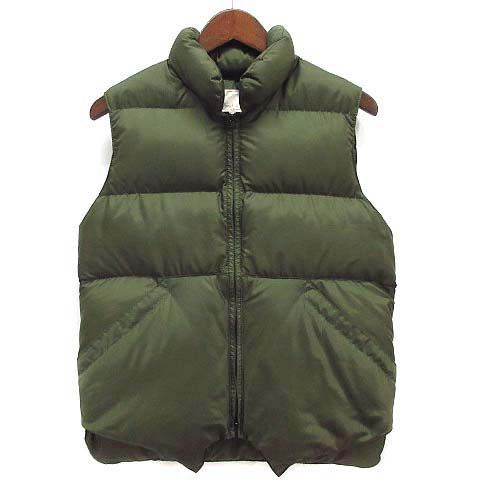 Crescent Down Works オリーブグリーン ダウンベストM Crescent Down