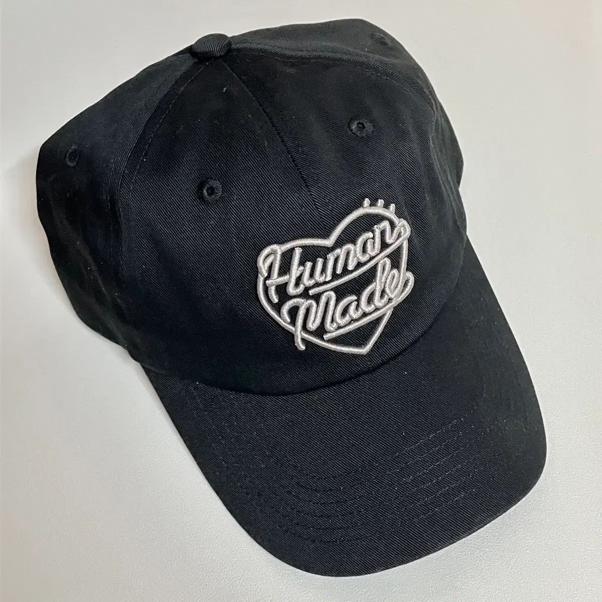 HUMAN MADE 6パネル ベースボールキャップ ブラック