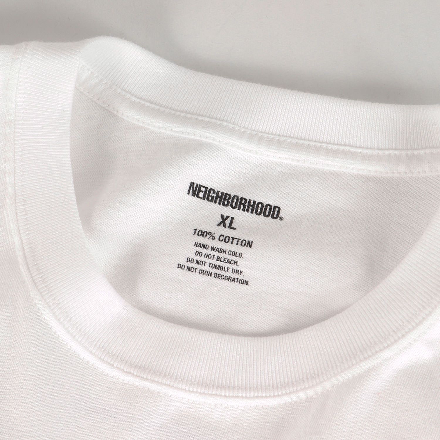 NEIGHBORHOOD ロングスリーブカットソー ホワイト XL 新品同様】NEIGHBORHOOD ネイバーフッド Tシャツ ホワイト 白 サイズ