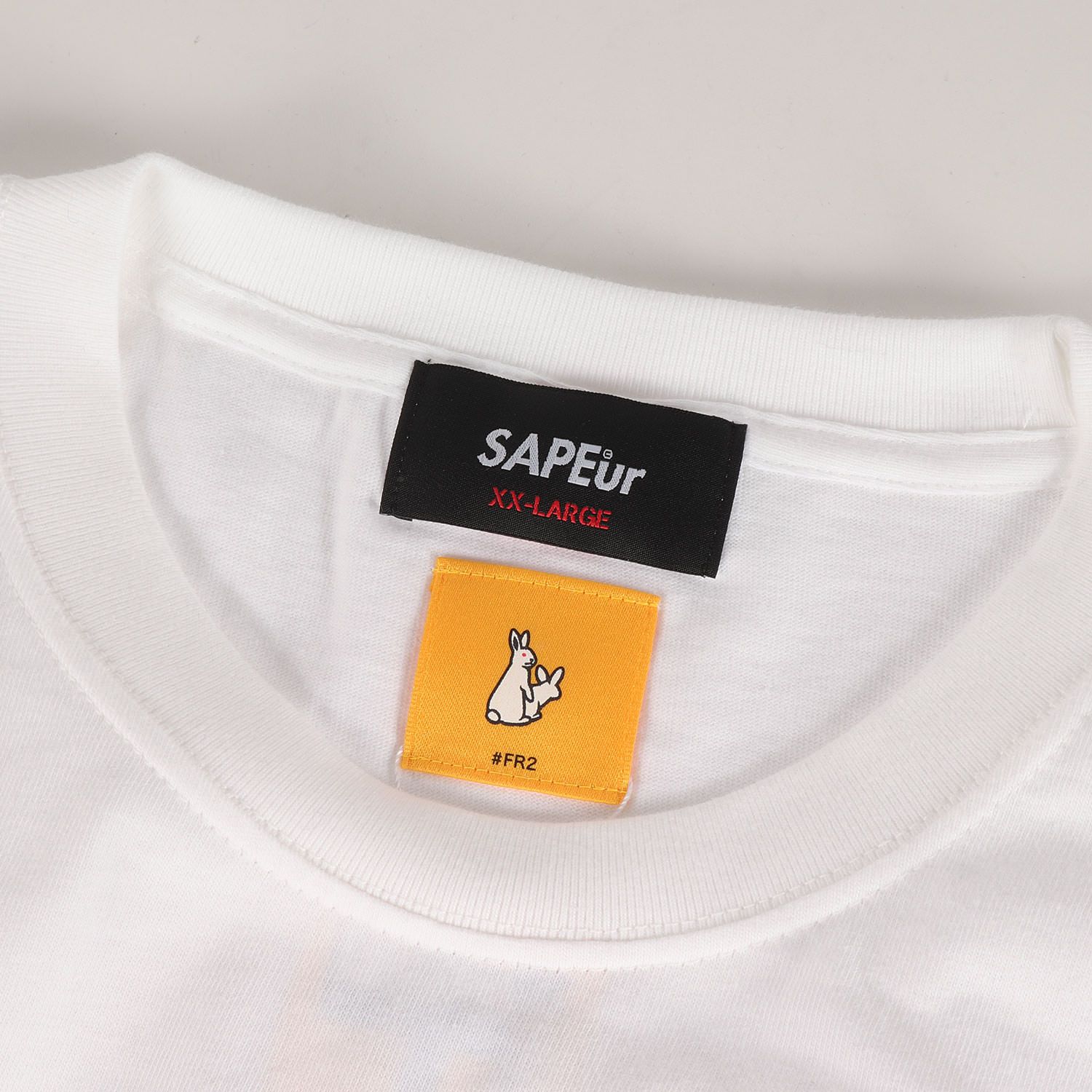 新品】A Elegantes SAPEur サプール Tシャツ ホワイト 白 サイズ:XXL