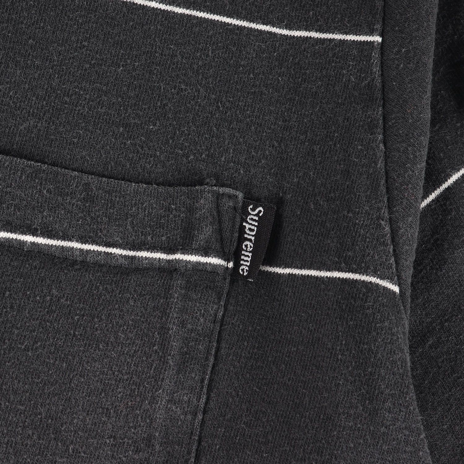 Supreme シュプリーム ポロシャツ ブラック ホワイト 黒白 サイズ:L 