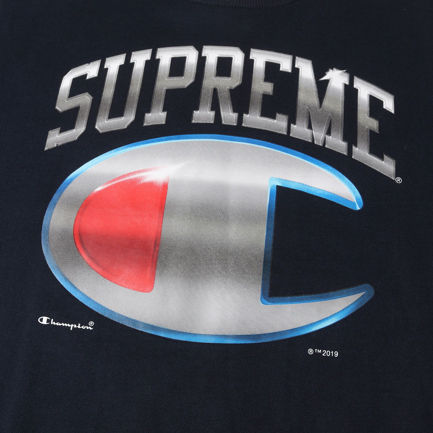 Supreme シュプリーム スウェット ネイビー 紺 サイズ:L | Champion 