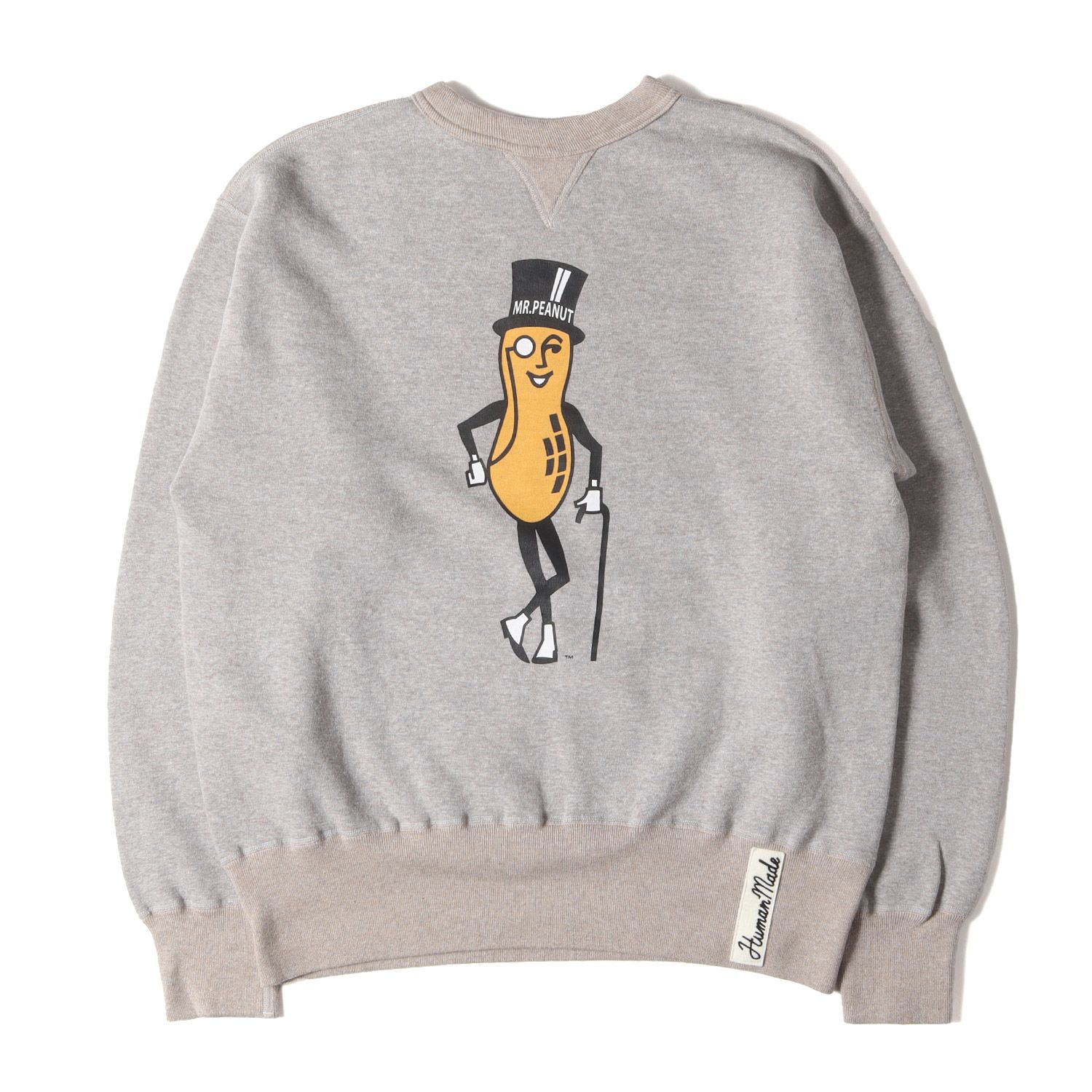 美品】HUMAN MADE ヒューマンメイド スウェット グレー サイズ:L 