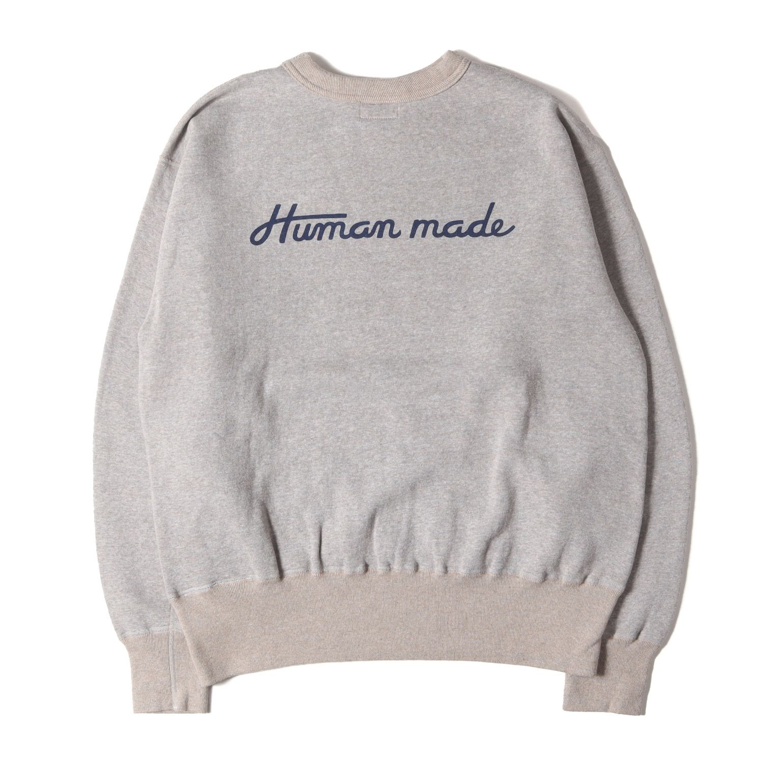 美品】HUMAN MADE ヒューマンメイド スウェット グレー サイズ:L 
