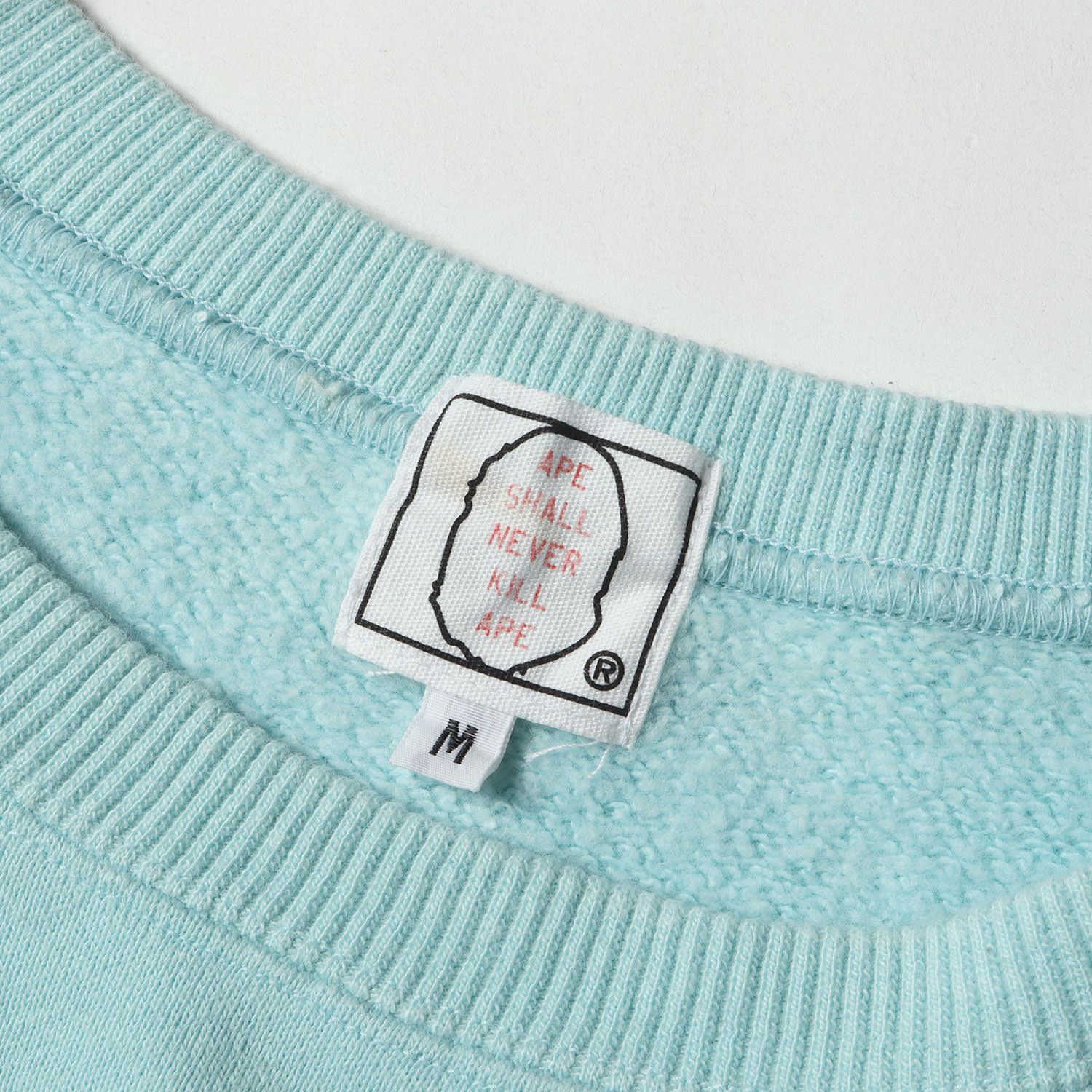 A BATHING APE ア ベイシング エイプ スウェット ライトブルー サイズ 