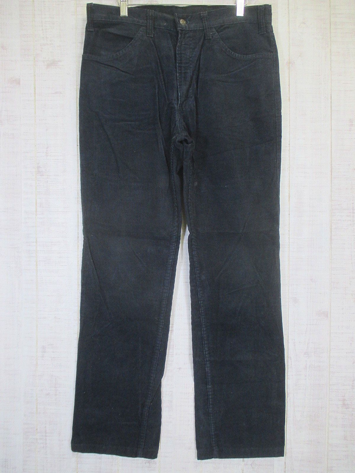 80 s ヴィンテージ 1985年製 Levi リーバイス コーデュロイパンツ 519 W 34 xL 31 TALONジッパー ネイビー 452