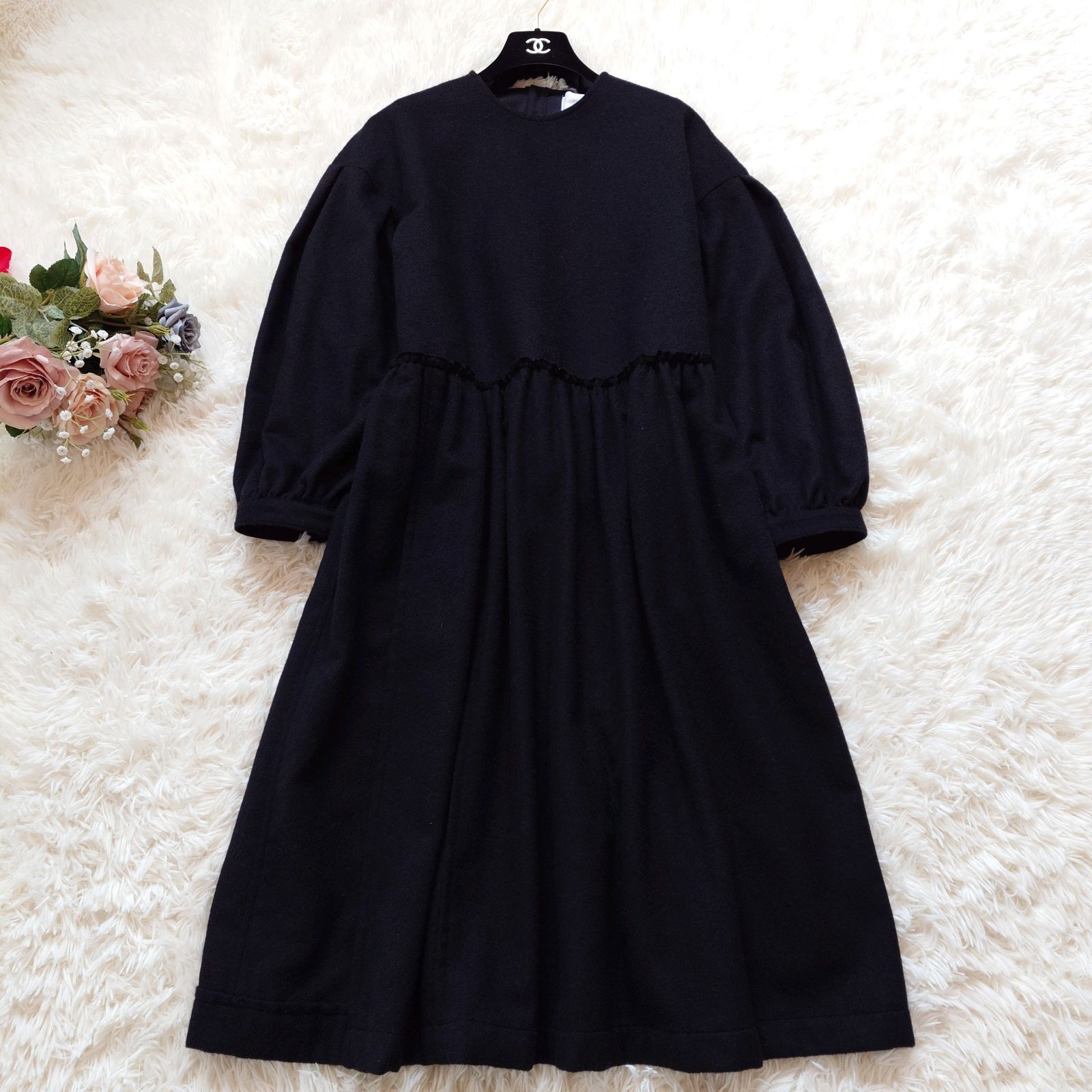 極美品 タオコムデギャルソン ワンピース Mサイズ フレア 22AW ロング丈 美品 タオ コムデギャルソン TAO COMME des GARCON'S AD2022 ロング