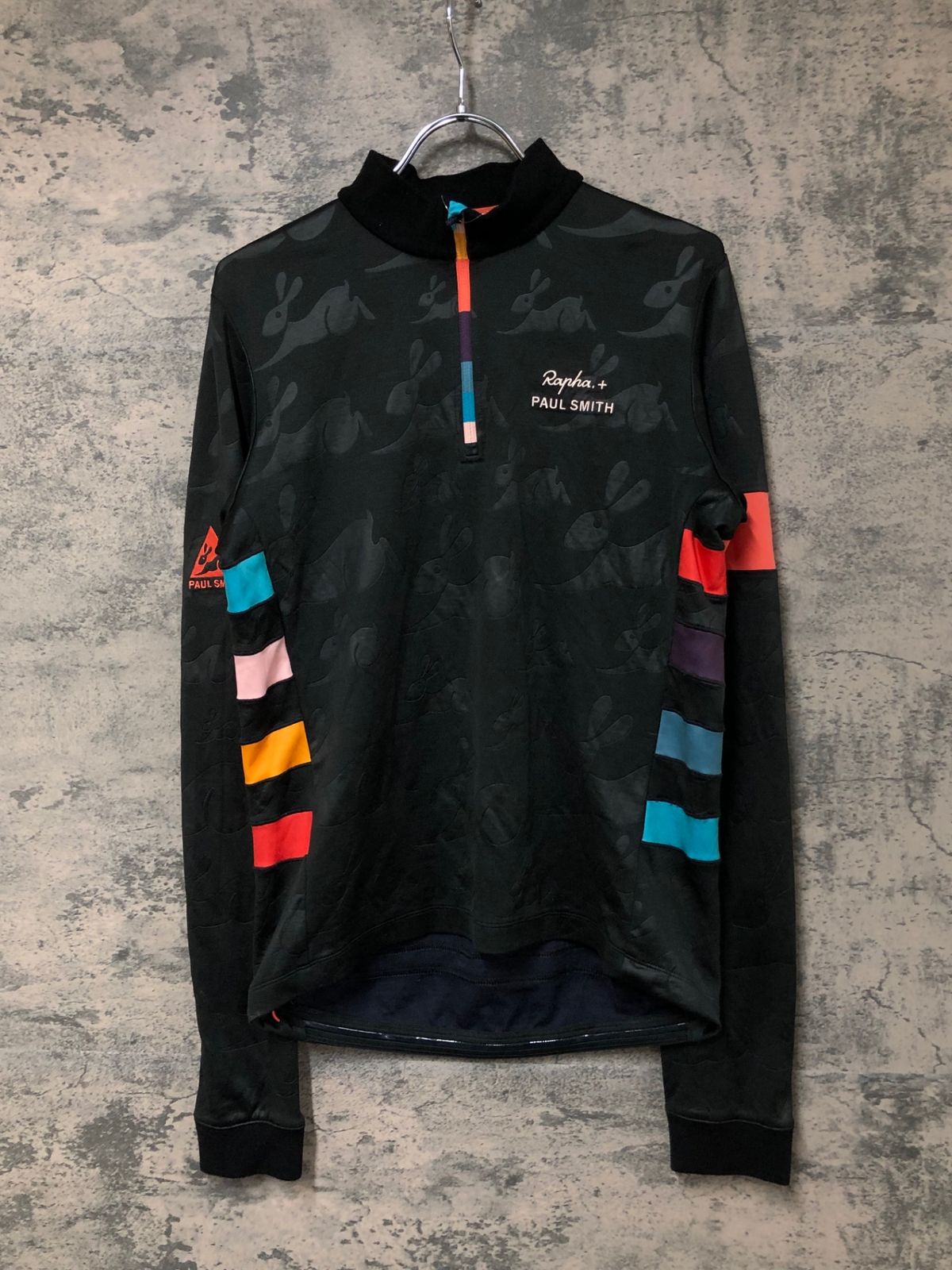 JO 917 ラファ Rapha PAUL SMITH - LONG SLEEVE CLASSIC JERSEY 長袖 サイクルジャージ 黒 L