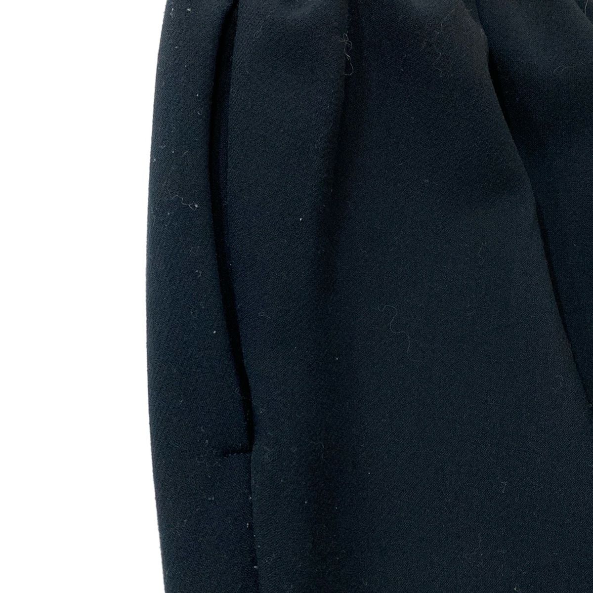 【美品】YOKO CHAN ヨーコチャン ウエストマーク コート36 ネイビー YOKO CHAN ヨーコチャン 黒ボア ポリエステル ロングコート YCC-620