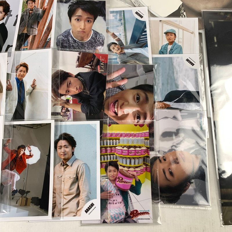 中古品】 嵐 大野智 グッズまとめ うちわ 写真 他 大野くん 【086