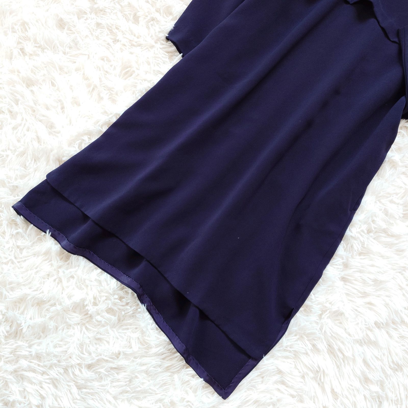 エンフォルド ENFOLD レイヤード ドッキング ロング ワンピース 長袖