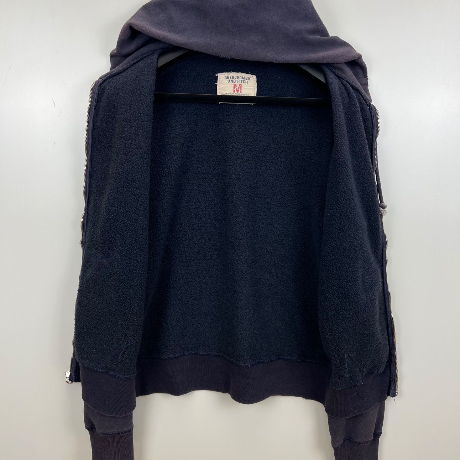 ABERCROMBIE&FITCH 00s y2k archive grunge fade zip sweat hoodie M