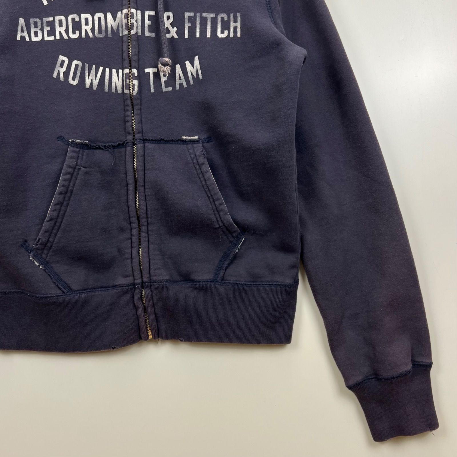 ABERCROMBIE&FITCH 00s y2k archive grunge fade zip sweat hoodie M