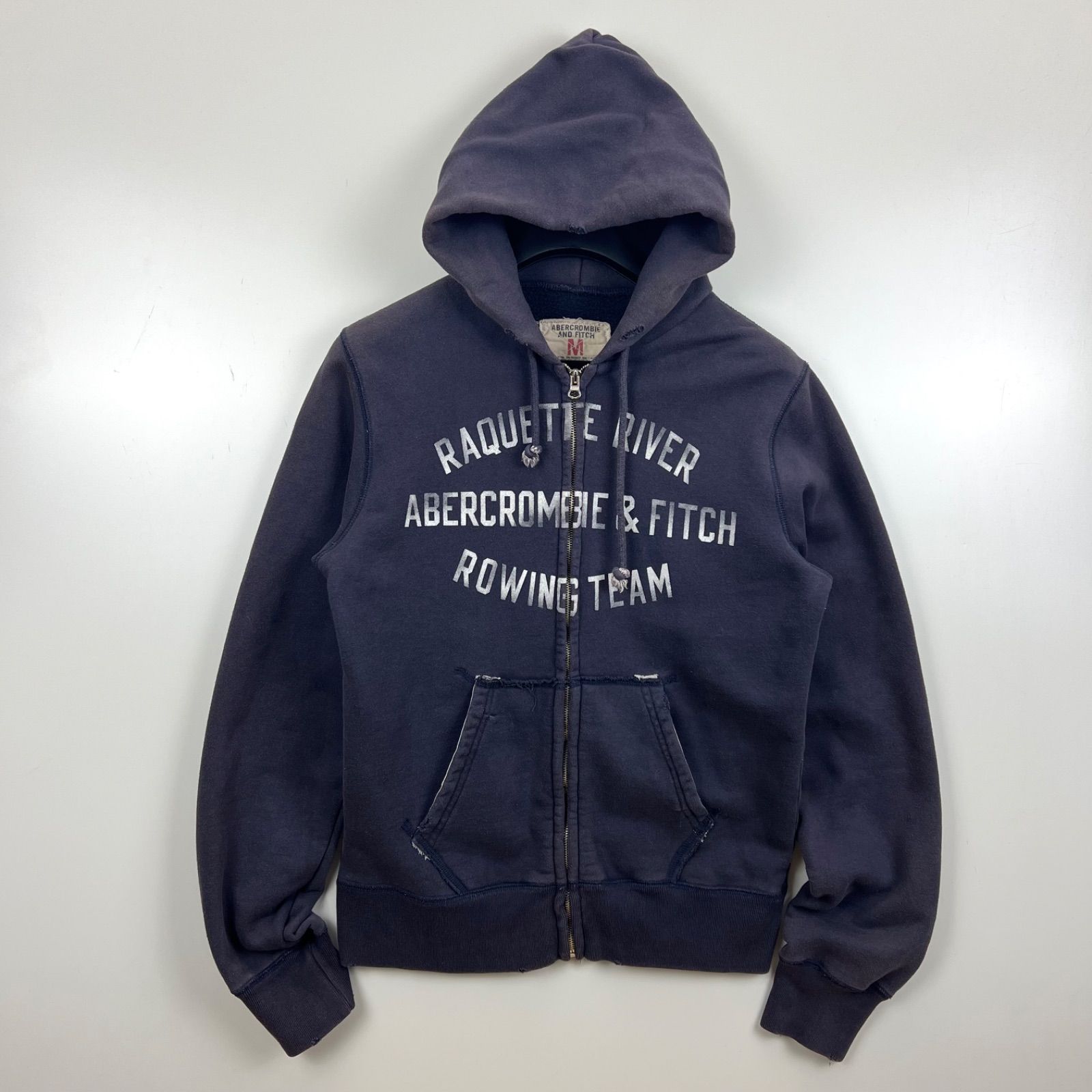 ABERCROMBIE&FITCH 00s y2k archive grunge fade zip sweat hoodie M