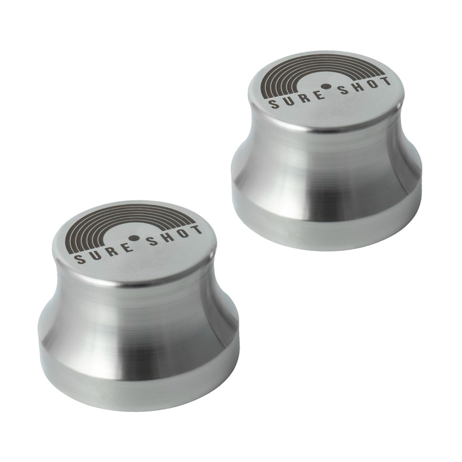 Sure Shot CLASSIC EPアダプター スタビライザー 7インチレコード用 ステンレス製 160 g セット