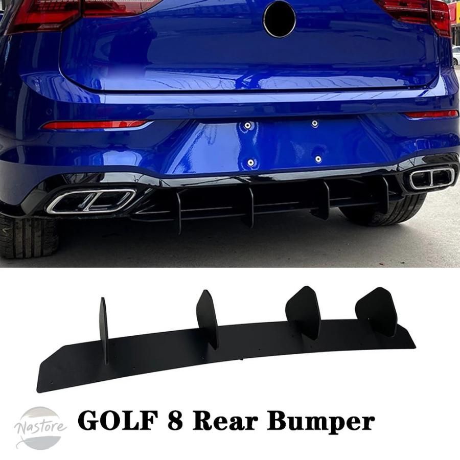 スポイラー リップ vw golf 8 2020 24 リア ディフューザー バンパー カスタムパーツ 部品 アクセサリー