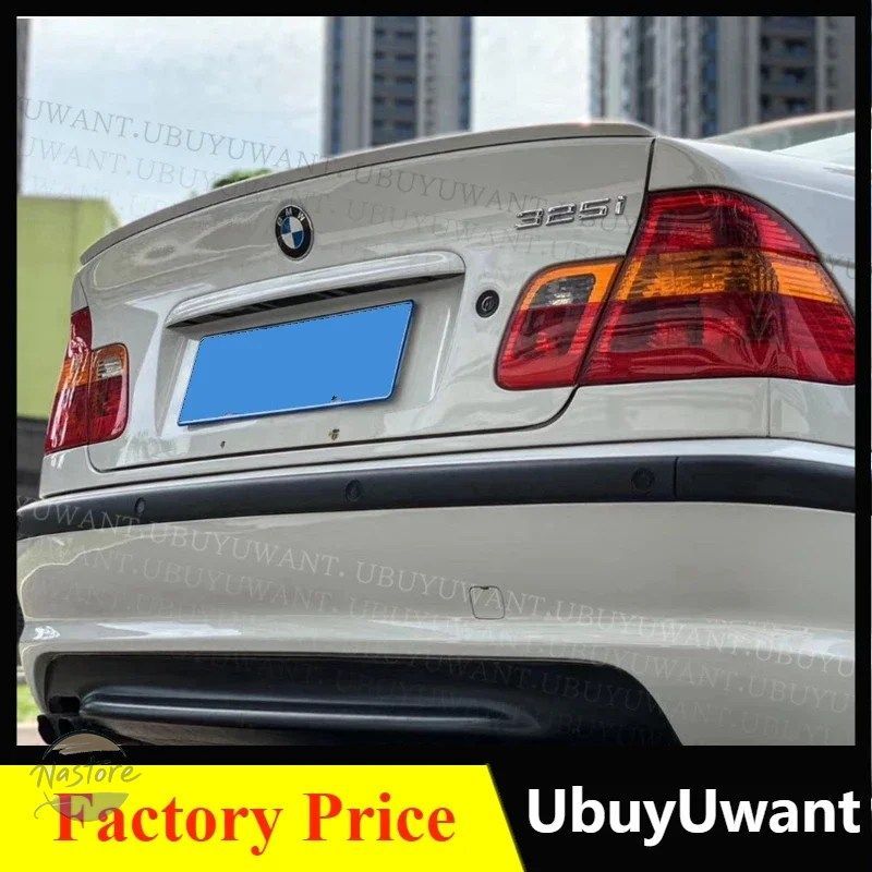 BMW e 46 リア スポイラー 3シリーズ318 i 320 325 328 1998 2006 黒いプラスチック製 トランク 部品 カスタムパーツ アク