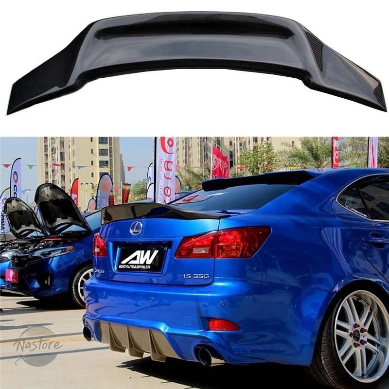 is 250 レクサス lexus フロント リア スポイラー カーボントランクブーツアヒルガラスウイング 300 350 2007-2013 ス