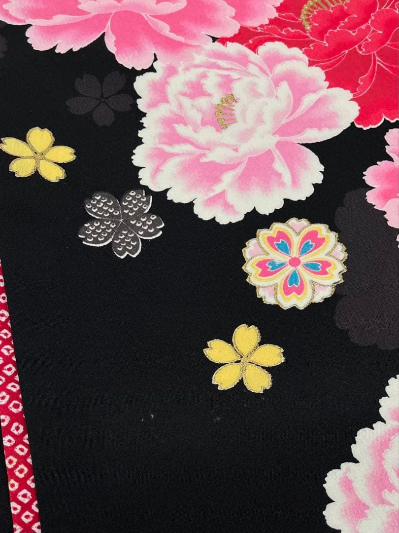 二尺袖 ポリエステル着物