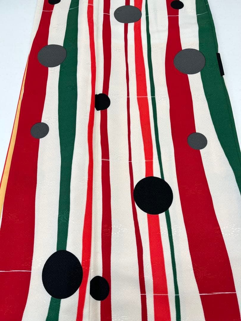 ドット よろけ縞柄