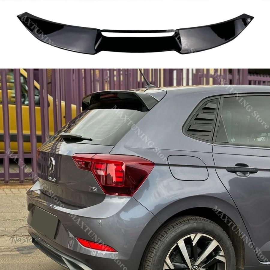 フォルクスワーゲン volkswagen mk 6 リア スポイラー リップ ポロ 2018-2025 abs製 gtiスタイル トランク ルーフウィング