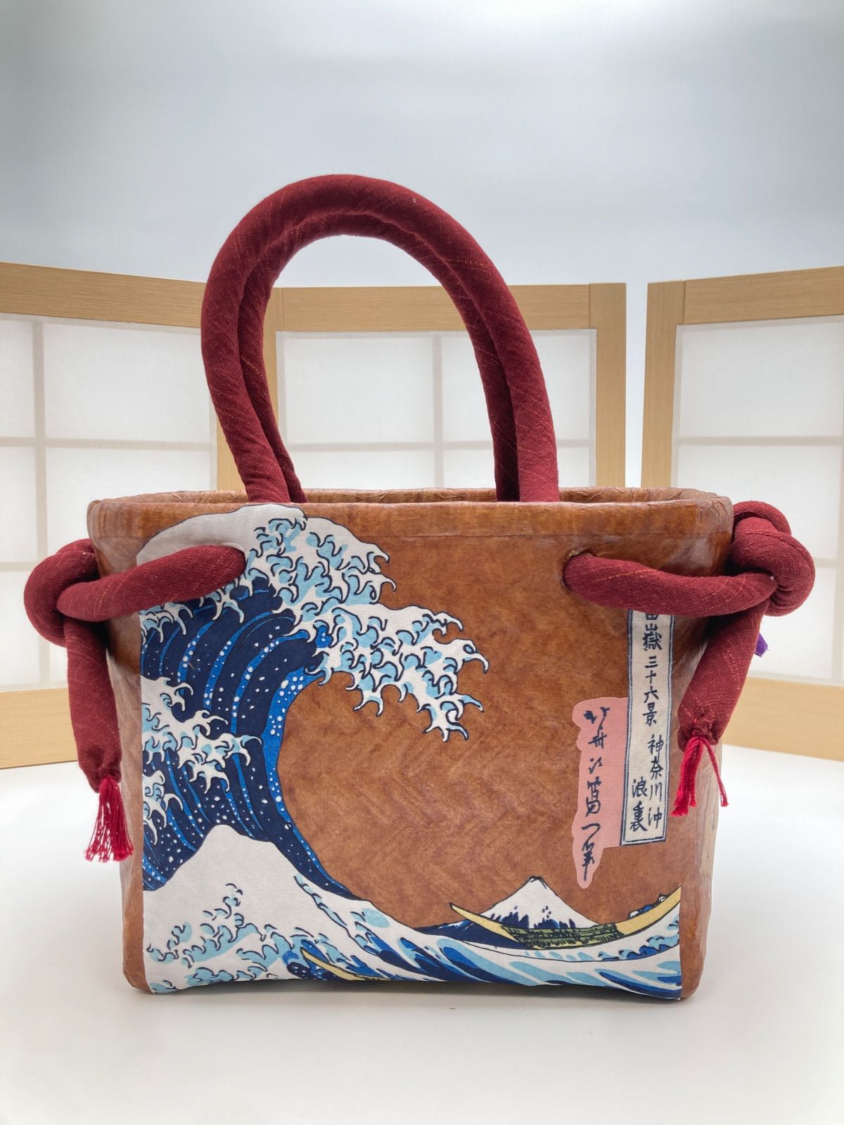 ジャパニーズアートバッグ（一閑張りバッグ No28） - メルカリ