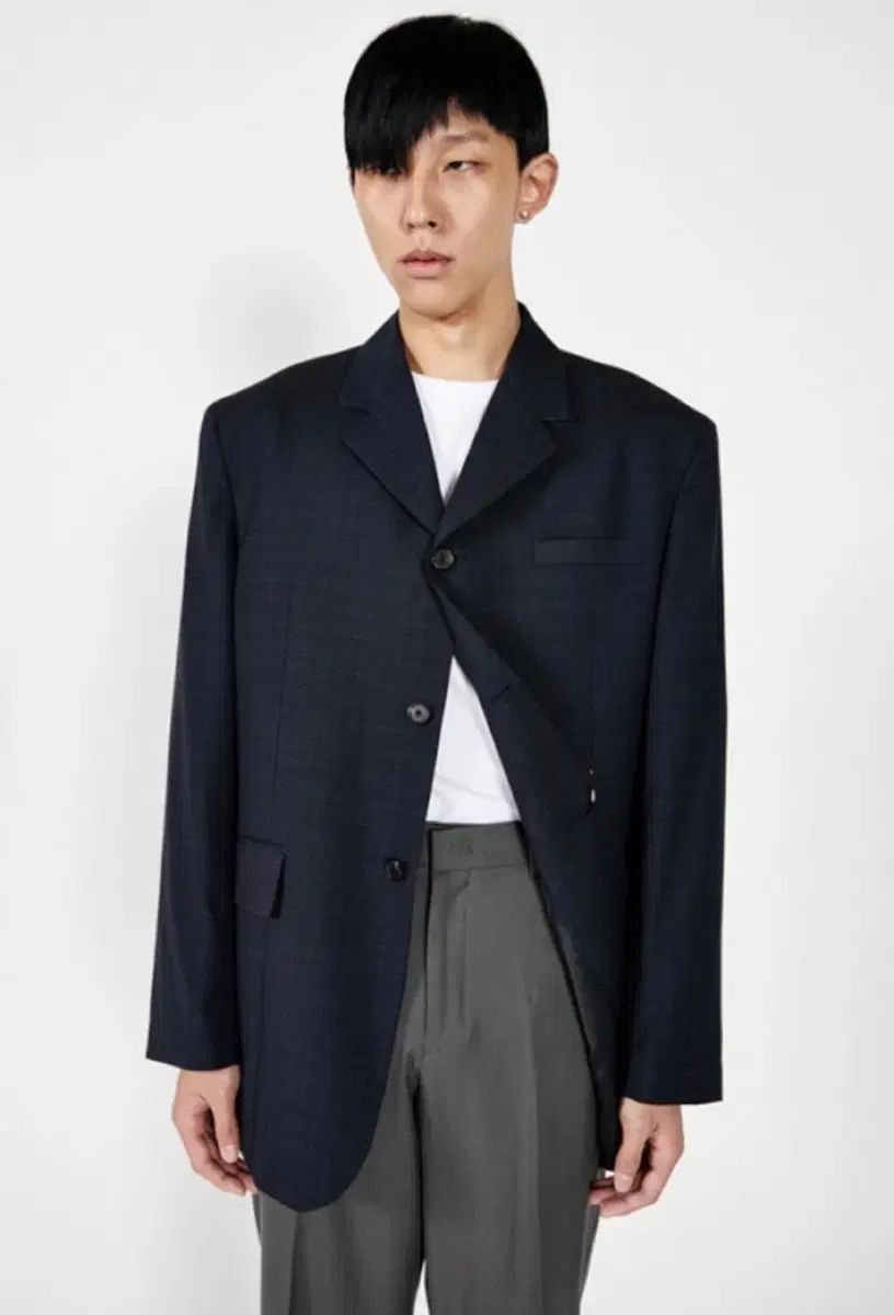 STU 19 fw 3ボタン ブレーザー ネイビー M