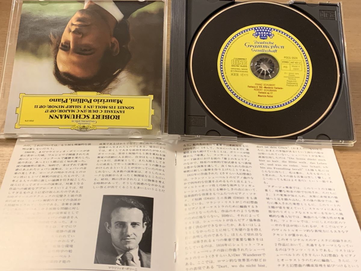 シューベルト さすらい人幻想曲 シューマン 幻想曲 ポリーニ ポリーニ