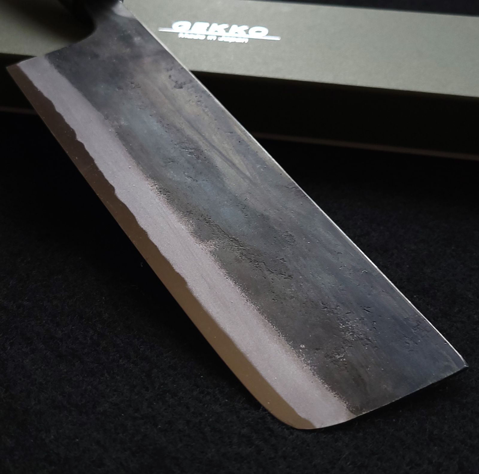 白紙1号 クラッド 万能包丁 170㎜ #9326 焼柄 月光作 白紙1号 クラッド 万能包丁 170㎜ #9326 焼柄 月光作