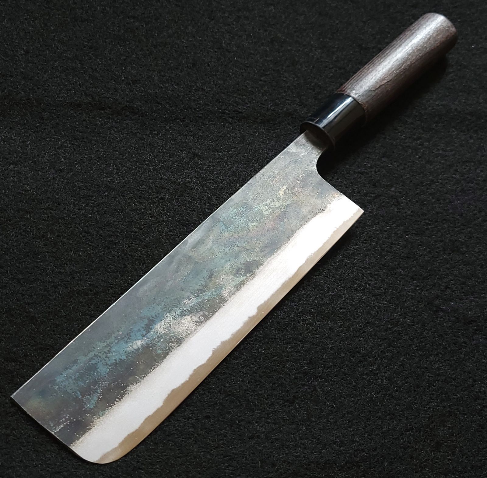 白紙1号 クラッド 万能包丁 170㎜ #9326 焼柄 月光作 白紙1号 クラッド 万能包丁 170㎜ #9326 焼柄 月光作