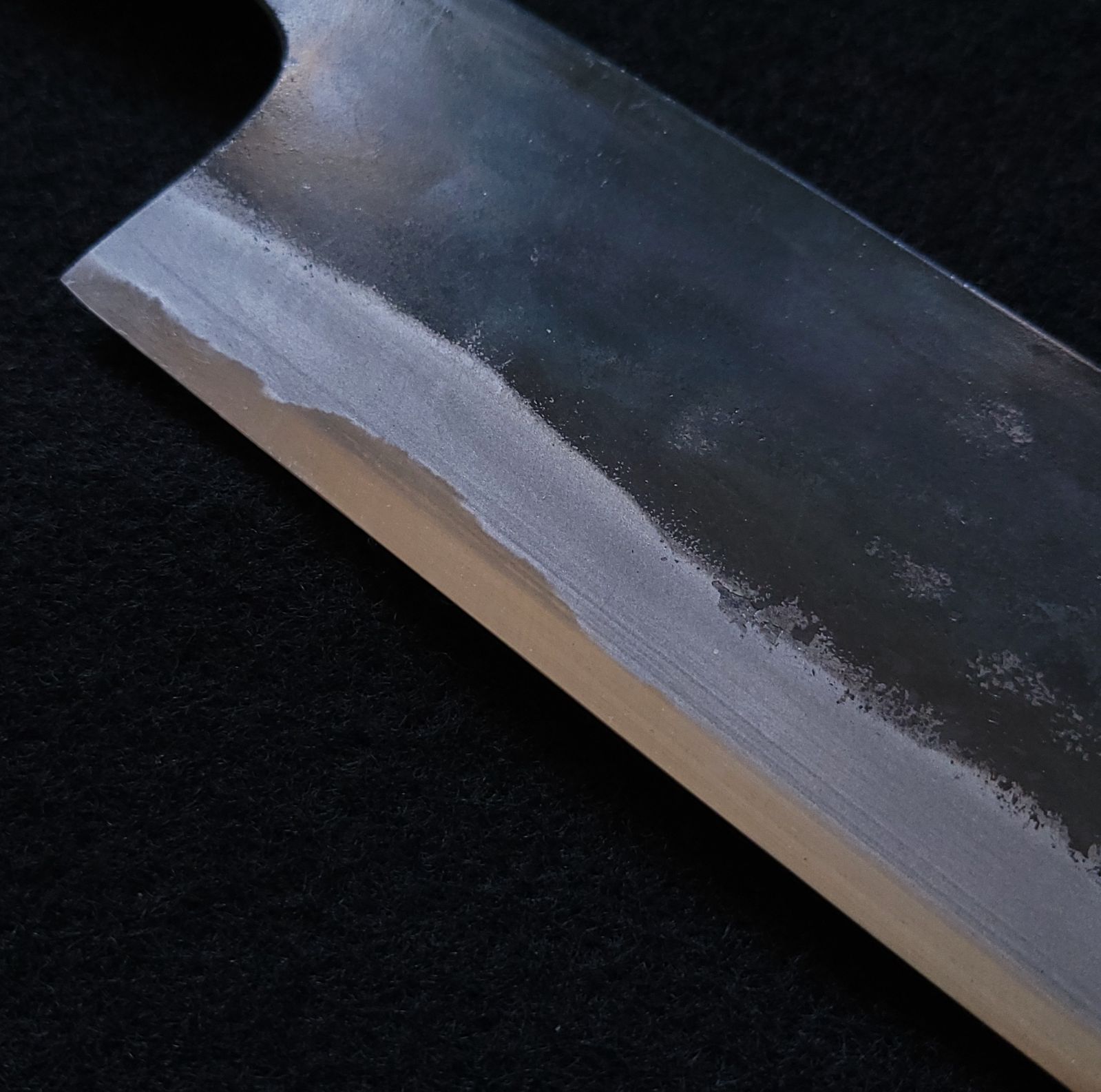 白紙1号 黒打 菜切（万能）包丁 180㎜ G1330 焼柄 月光作 - メルカリ