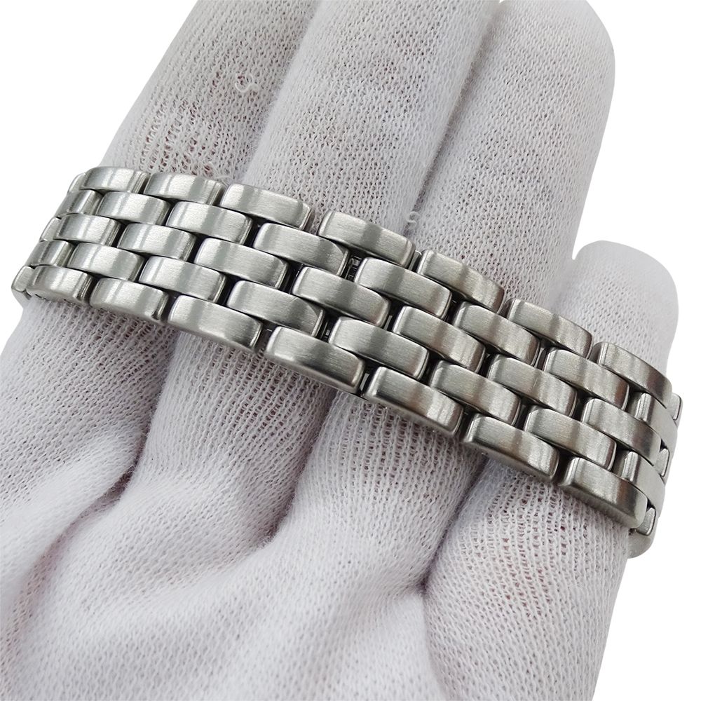  カルティエ Cartier 時計 ボーイズ ブランド パンテール クーガー LM デイト クオーツ QZ ステンレス SS シルバー アイボリー 磨き済み 腕時計(クォーツ) 腕時計(アナログ)