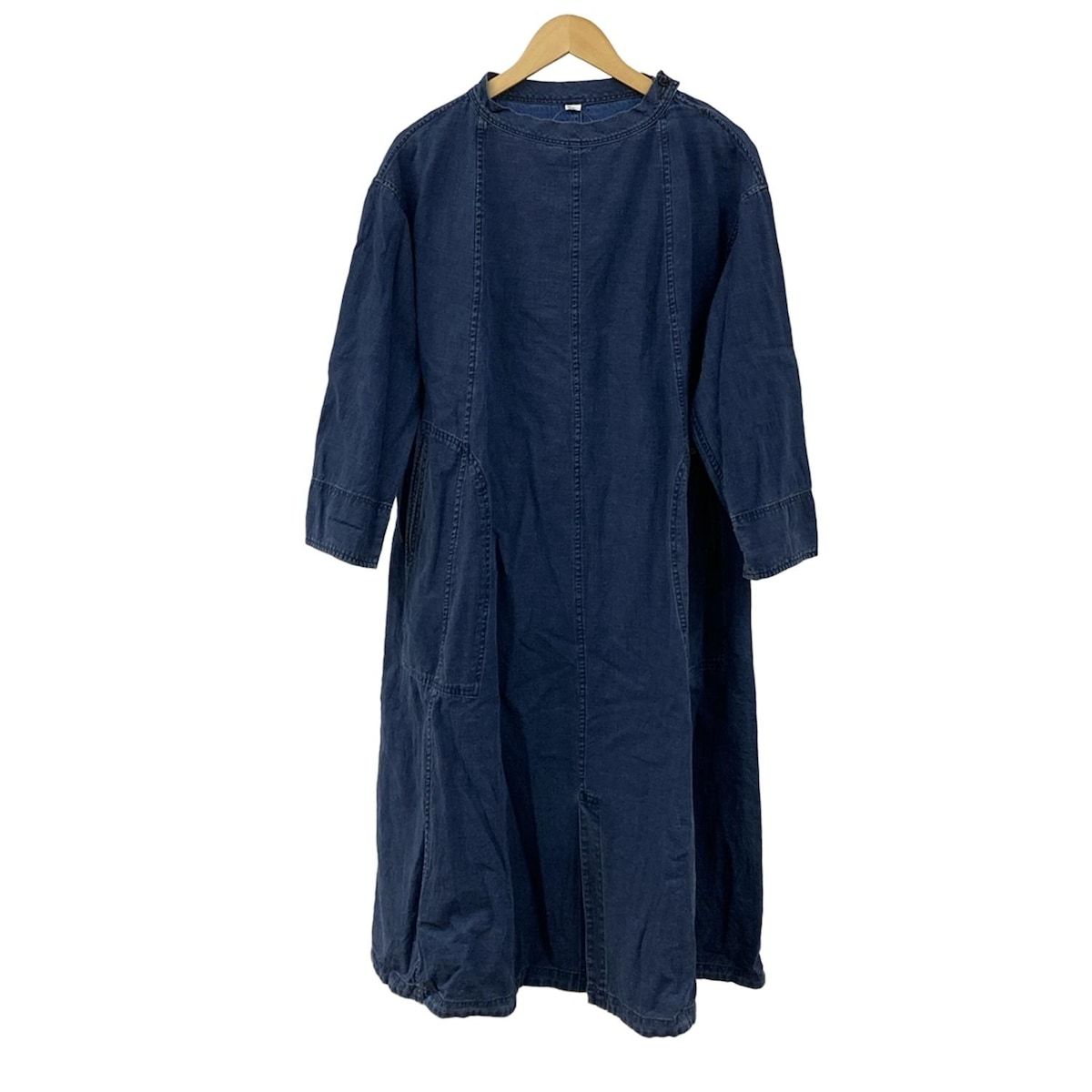 45 R フォーティーファイブ アール ワンピース サイズ0 XS レディース - ネイビー クルーネック|七分袖|ロング