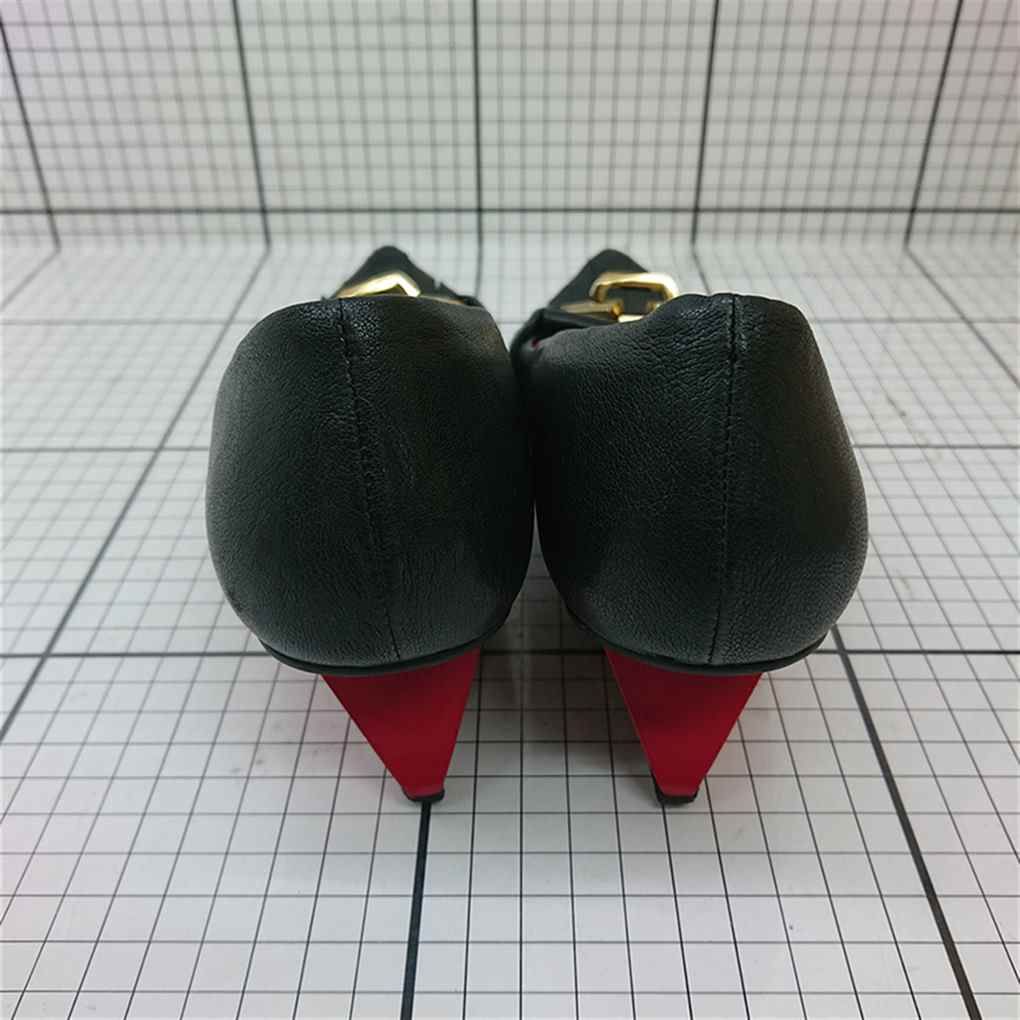  Θ マナ MANA チェーンモチーフ レザー パンプス ブラック系 36 レディース E その他 ルームウェア パジャマ