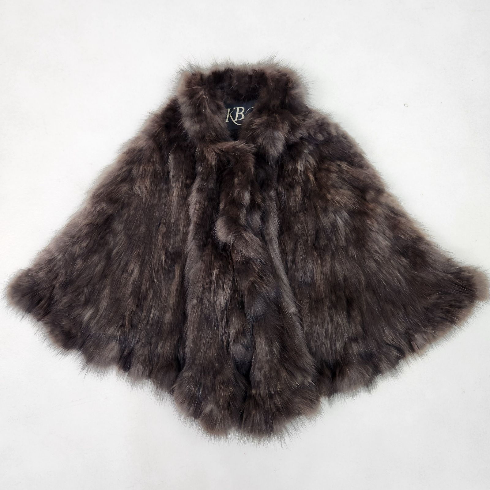 美品 毛皮コート 最高級毛皮 ロシアンセーブル RUSSIA SABLE ポンチョ