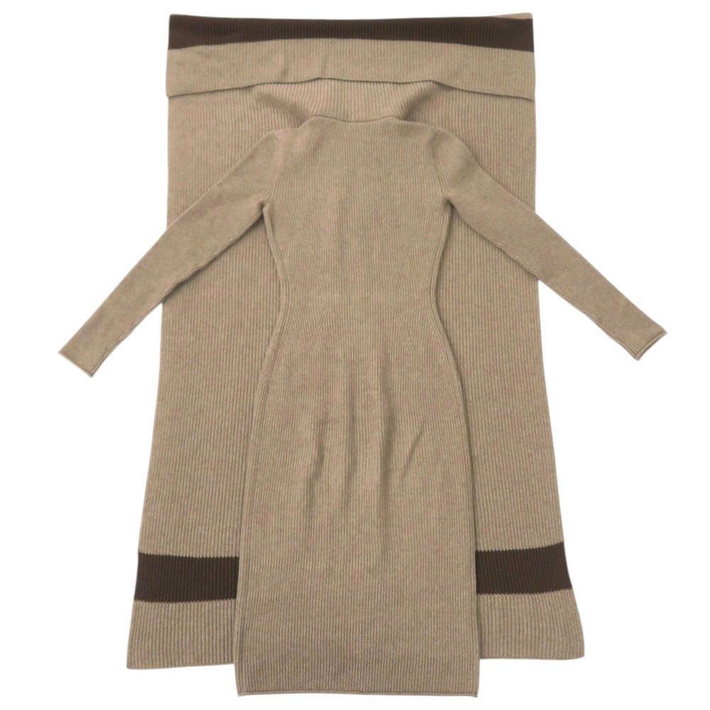 エルメス ブラウン系 ニットワンピース ワンピース 0245 HERMES - メルカリ 